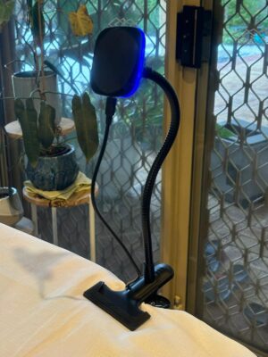 15W RGB LED Magsafe Magnetic Wireless Charger Phone Holder with 360° Flexible Goose Neck   Blig Clamp