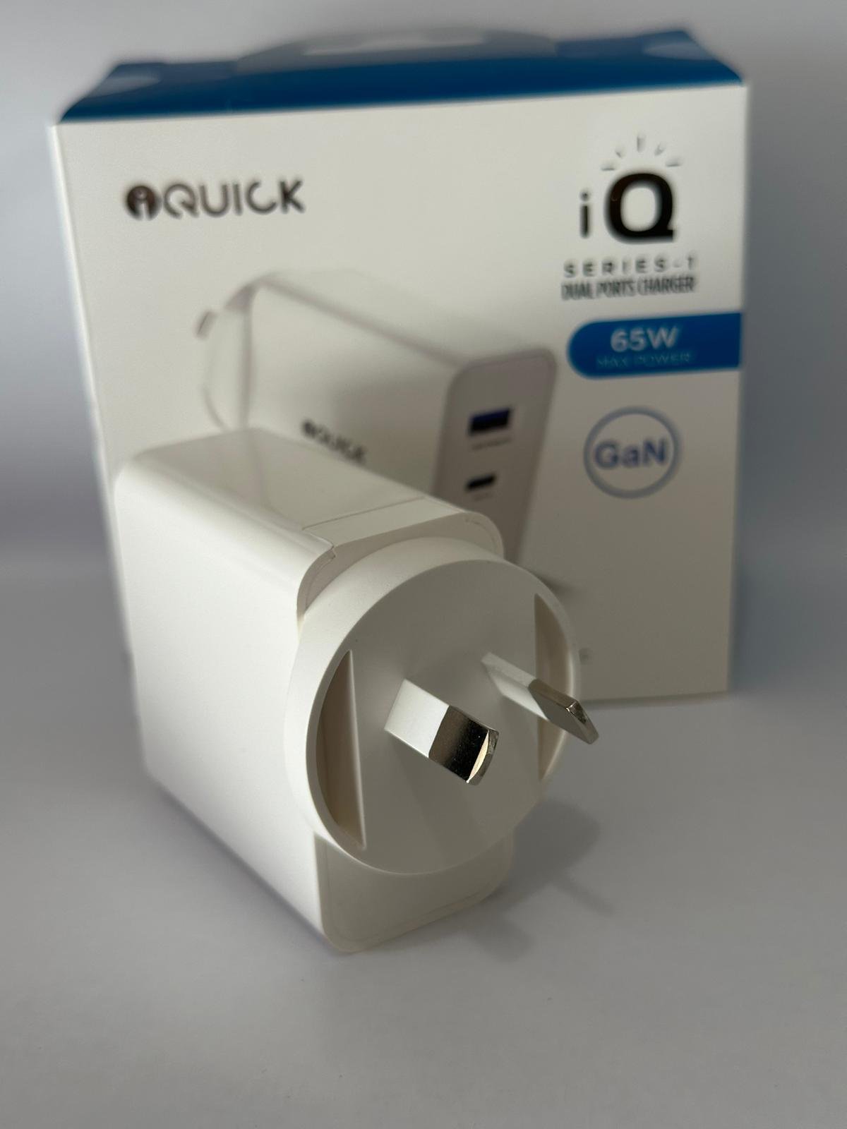 iQuick GaN 65W PD3.0+QC3.0 Fast Charging Adapter for iPhone and Android 1PD Type C QC 3.0 Port - Image 5