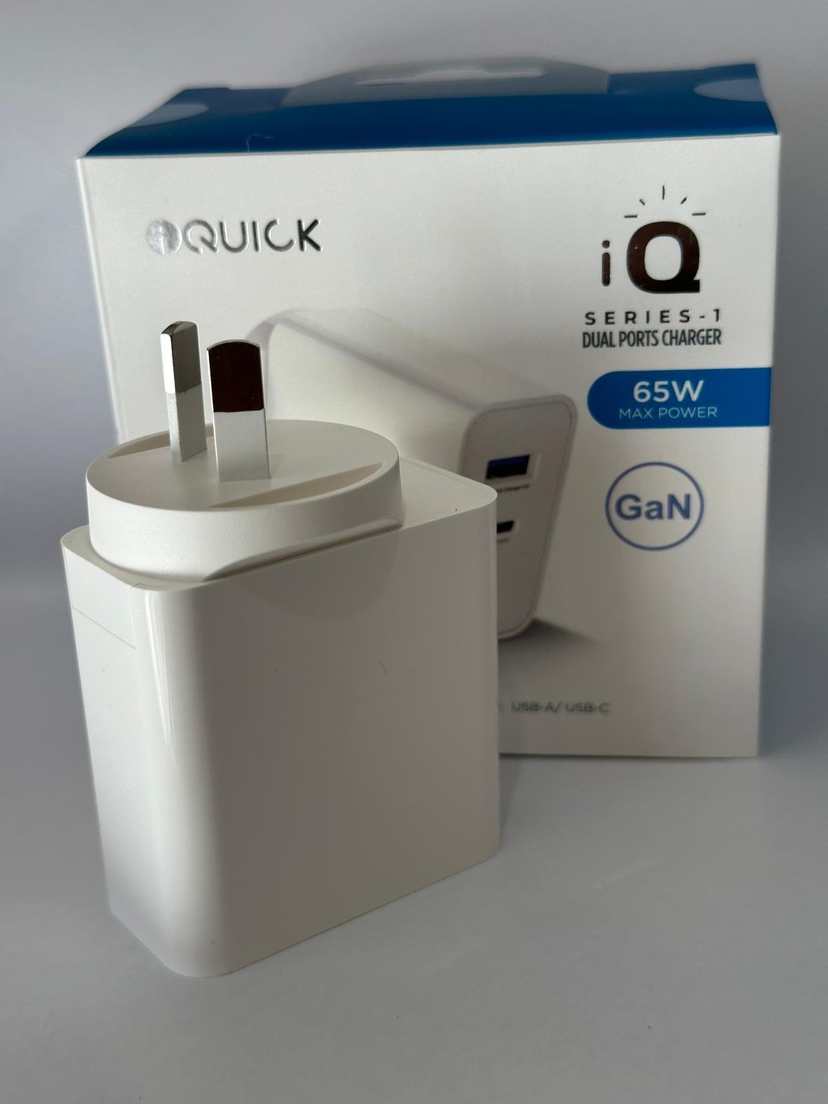 iQuick GaN 65W PD3.0+QC3.0 Fast Charging Adapter for iPhone and Android 1PD Type C QC 3.0 Port - Image 8