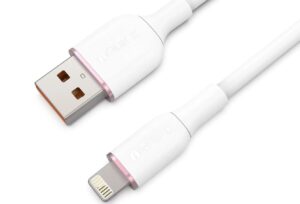 iQuick PVC USB-A to Lightning Fast Charging Cable 1M white 2.4A Max