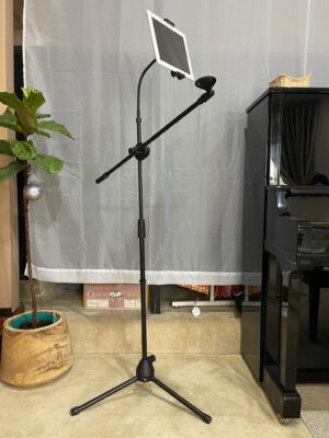 Phone   Tablet Flexi Gooseneck Floor Stand   Swing Boom Microphone Holder Height Adjustable from 75cm to 140cm